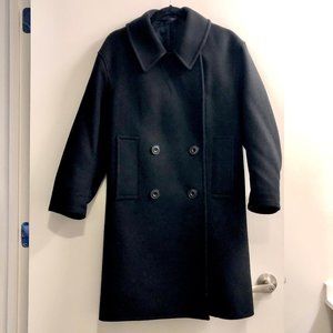 Uniqlo U Black Wool Coat - fits XS-M